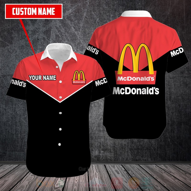 BEST McDonald's Corporation Custom Name All Over Print Hawaiian Shirt 3 McDonalds Corporation Custom Name Hawaiian Shirt