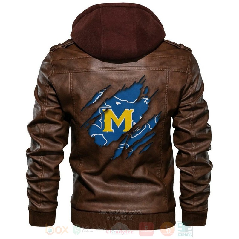 Mcneese State Cowboys NCAA Browns Leather Jacket