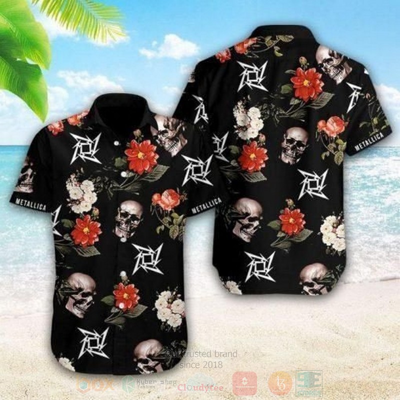 Metallica Skull Short Sleeve Hawaiian Shirt