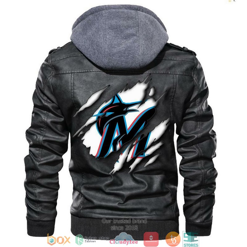 Miami Marlins MLB Baseball Sons Of Anarchy Leather Jacket