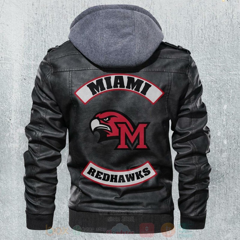 Miami Redhawk NCAA Footballs Leather Jacket