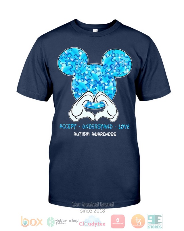Mickey Mouse Accept Understand Love Autism Awareness Shirt Hoodie 1 2 3 4 5