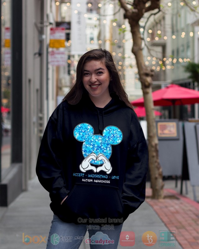Mickey Mouse Accept Understand Love Autism Awareness Shirt Hoodie 1 2 3 4 5 6 7 8 9 10 11 12 13 14