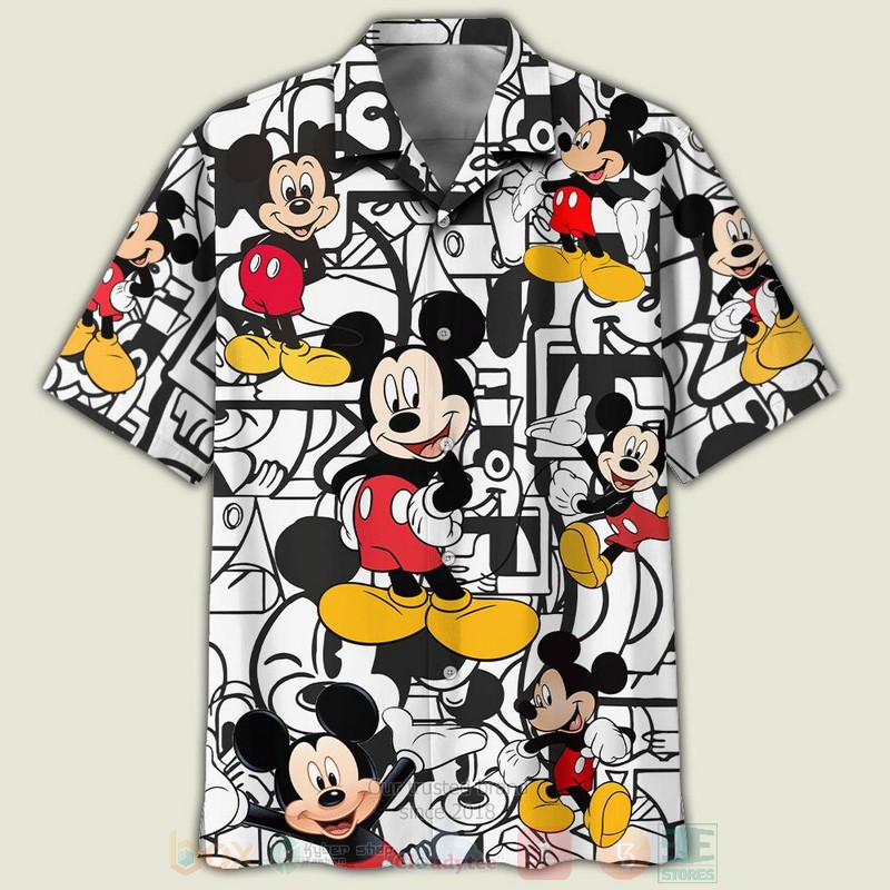 BEST Mickey Mouse Disney Funny All Over Print Aloha Shirt 2 Mickey Mouse Disney Funny Short Sleeve Hawaiian Shirt