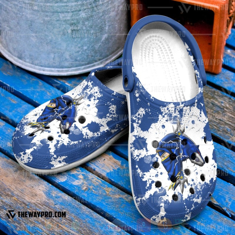 Mighty Morphin Ninjetti Blue Wolf Ranger Custom Clogs