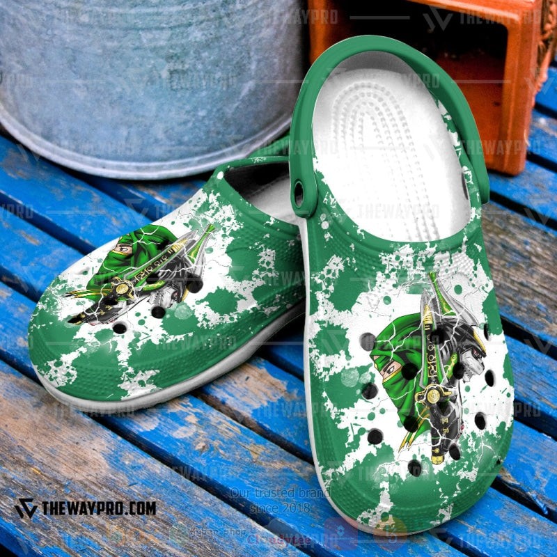Mighty Morphin Ninjetti Green Tommy Ranger Custom Clogs