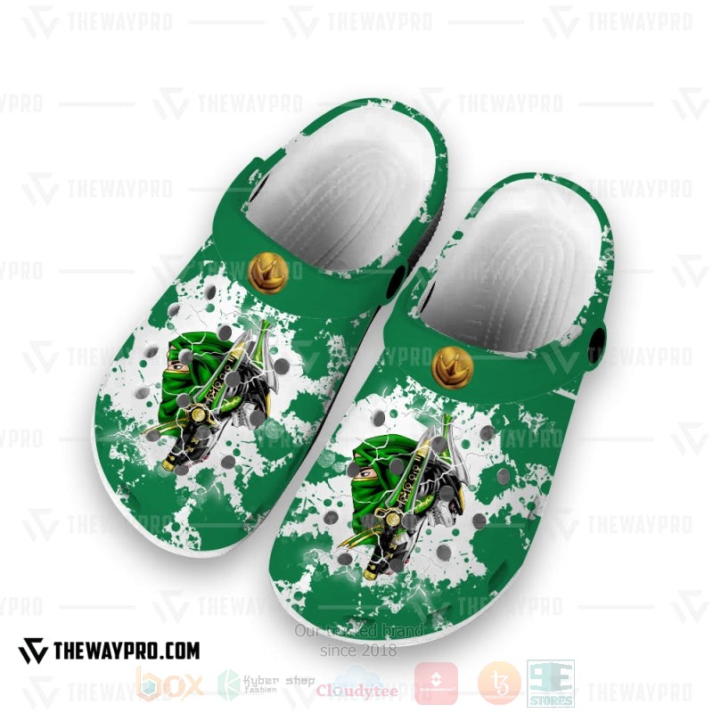 Mighty Morphin Ninjetti Green Tommy Ranger Custom Clogs 1