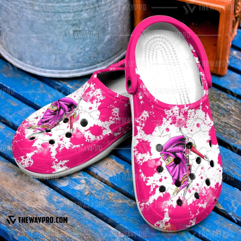 Mighty Morphin Ninjetti Pink Crane Ranger Custom Clogs