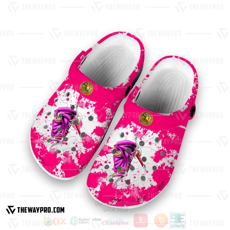 Mighty Morphin Ninjetti Pink Crane Ranger Custom Clogs 1