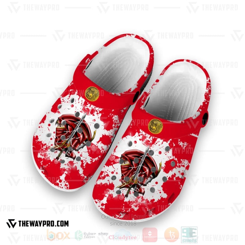 Mighty Morphin Ninjetti Red Ape Ranger Custom Clogs 1