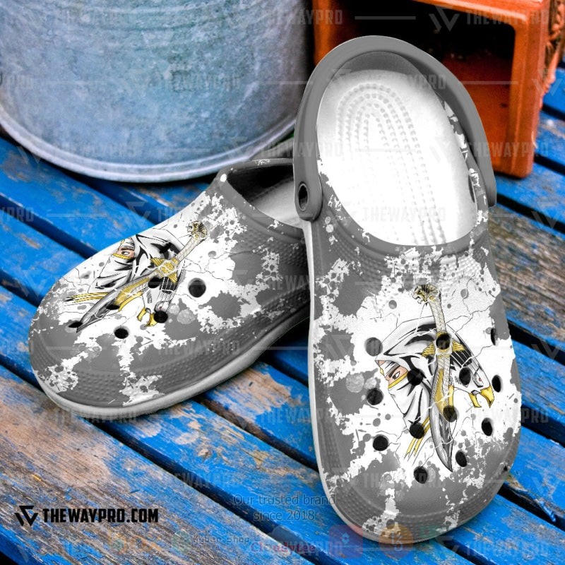 Mighty Morphin Ninjetti White Falcon Ranger Custom Clogs