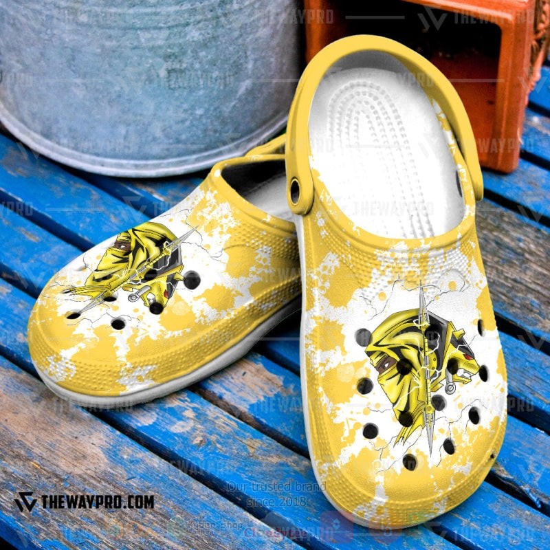 Mighty Morphin Ninjetti Yellow Bear Ranger Custom Clogs