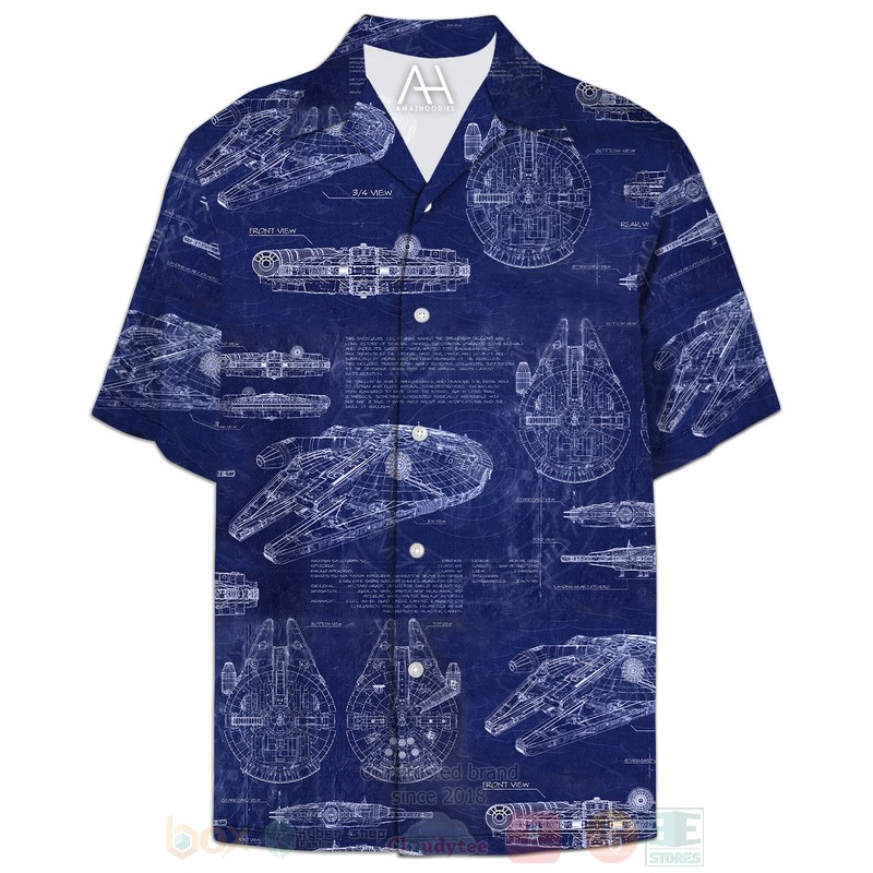 BEST Millennium Falcon All Over Print Hawaiian Shirt 6 Millennium Falcon Hawaiian Shirt