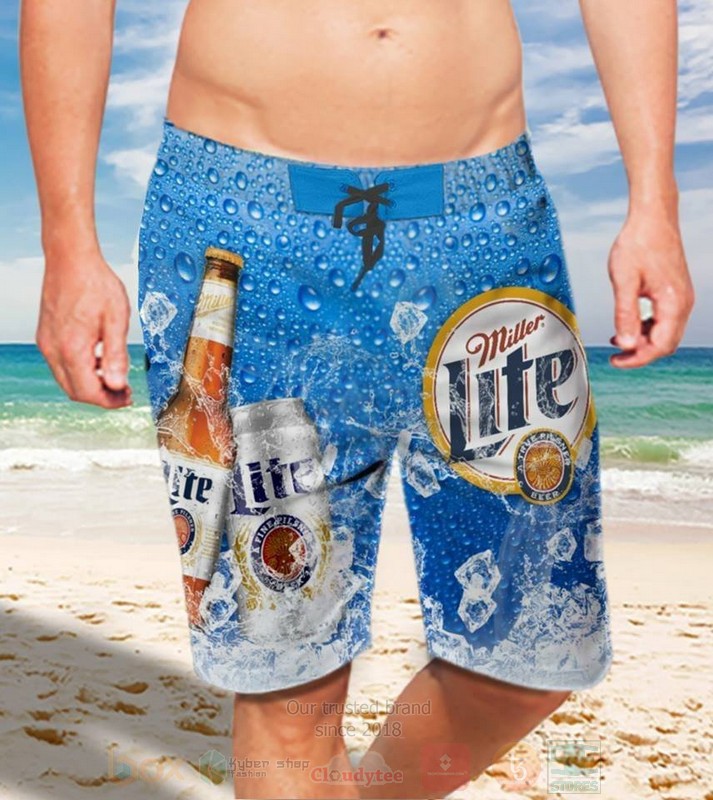 Miller Lite Beer Hawaiian Short