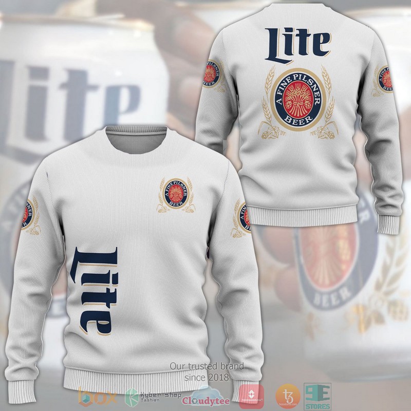 HOT Miller Lite a Fine Pilsner Beer All Over Printed 3D Shirt, Hoodie 2 Miller Lite a Fine Pilsner Beer 3D Shirt Hoodie 1