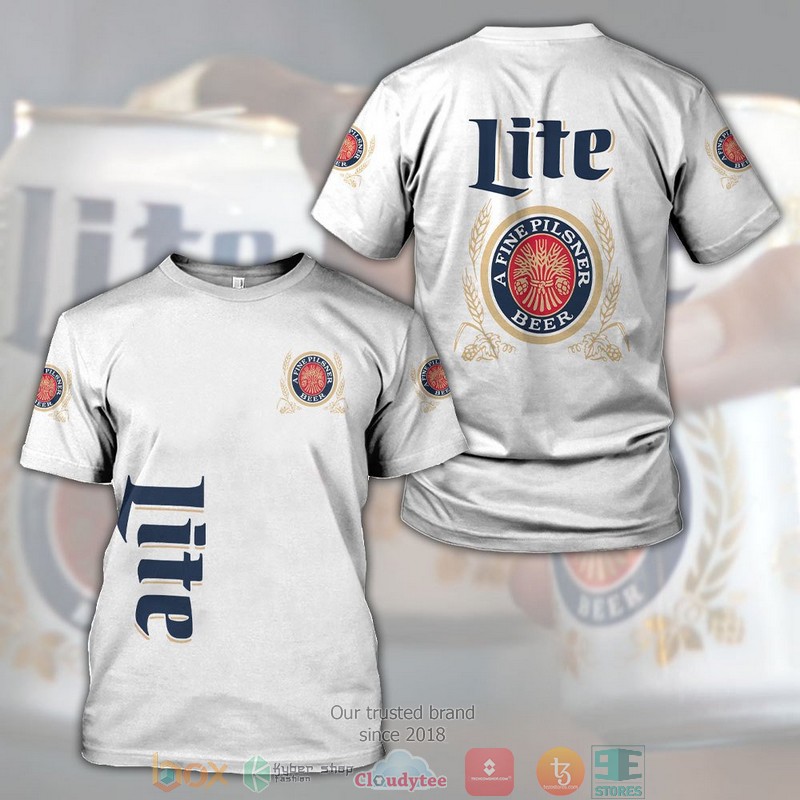 HOT Miller Lite a Fine Pilsner Beer All Over Printed 3D Shirt, Hoodie 3 Miller Lite a Fine Pilsner Beer 3D Shirt Hoodie 1 2