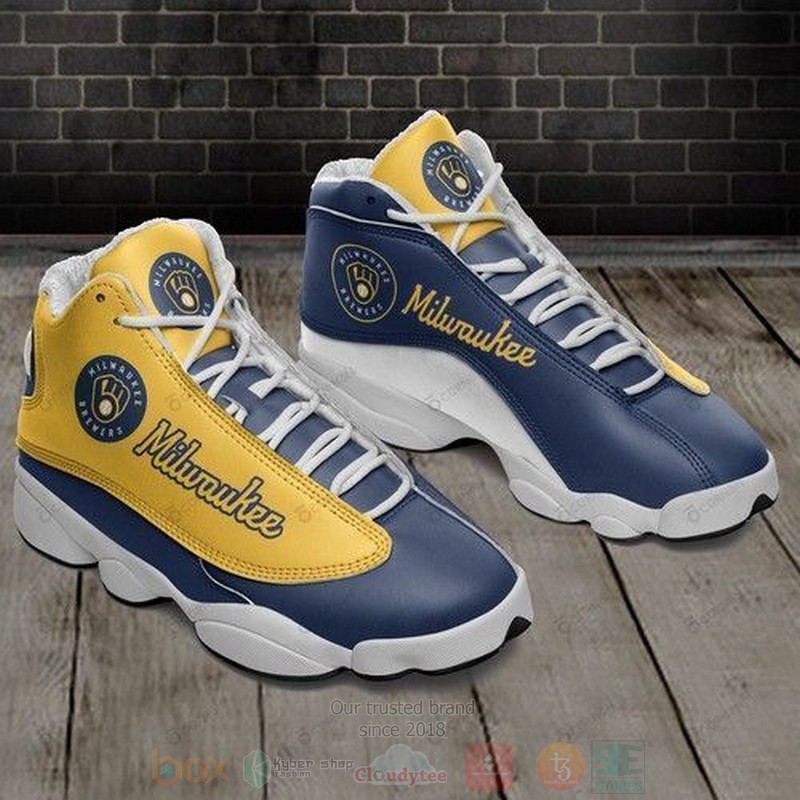 Milwaukee Brewers MLB Teams Air Jordan 13 Shoes
