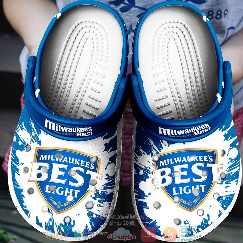 Milwaukees Best Light Drinking Crocband Clog Shoes