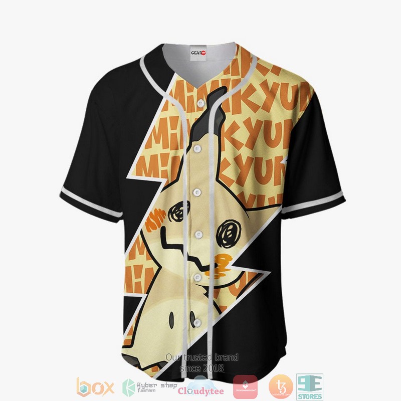 Mimikyu Pokemon Baseball Jersey Shirt 2 Mimikyu Pokemon Baseball Jersey Shirt 1