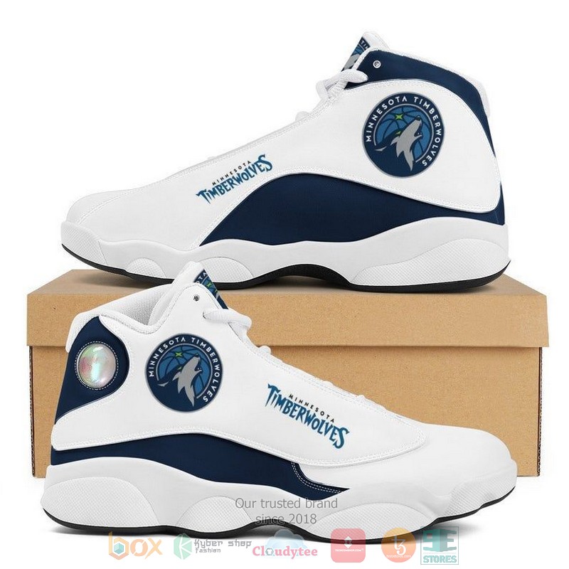NEW Minnesota Timberwolves NBA team logo Air Jordan 13 shoes sneakers 1 Minnesota Timberwolves NBA team logo Air Jordan 13 shoes