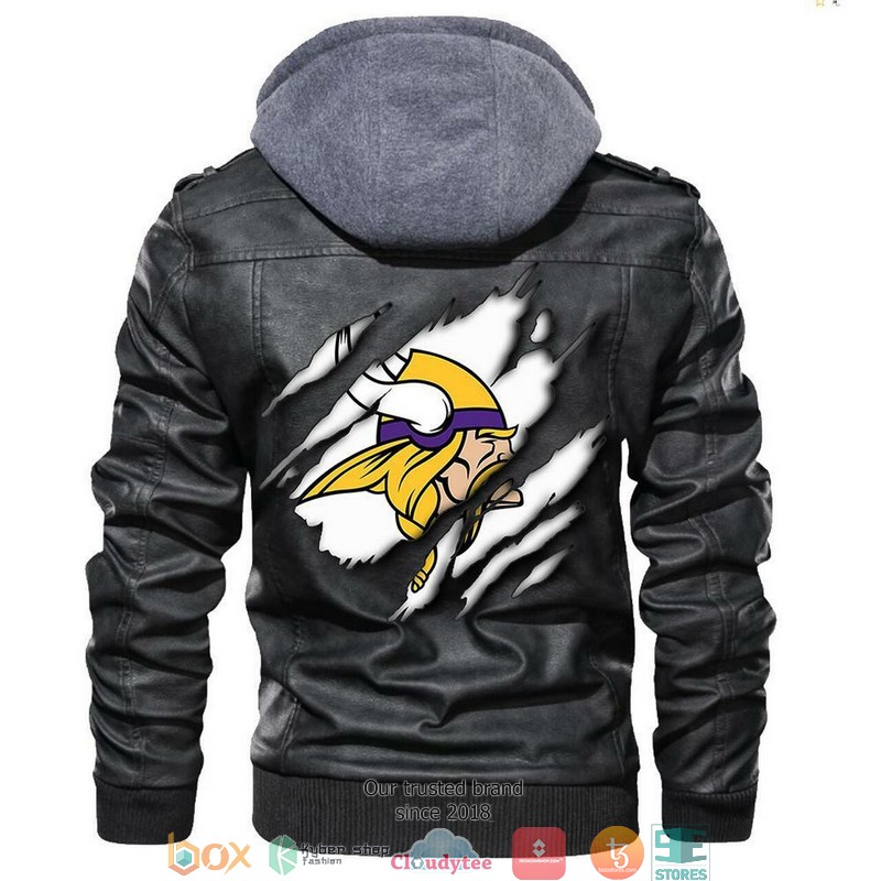 Minnesota Vikings NFL Football Sons Of Anarchy Leather Jacket