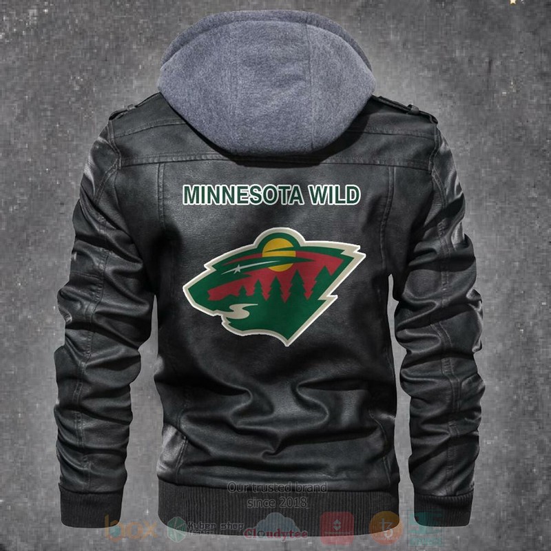 Minnesota Wild NHL Hockey Motorcycle Leather Jacket