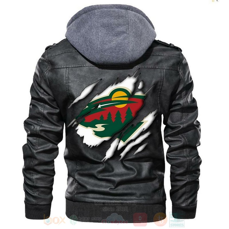 BEST Minnesota Wild NHL Champions Sons of Anarchy Black Zipper Jacket Leather 5 Minnesota Wild NHL Hockey Sons of Anarchy Blacks Leather Jacket