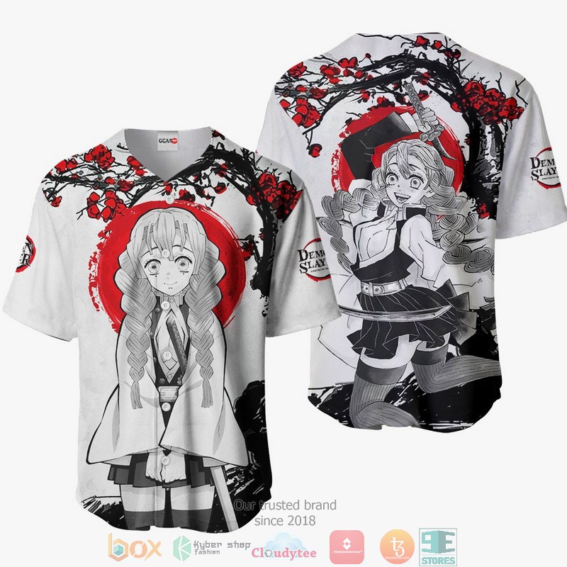 Mitsuri Kanroji Demon Slayer Baseball Jersey Shirt 7 Mitsuri Kanroji Demon Slayer Baseball Jersey Shirt