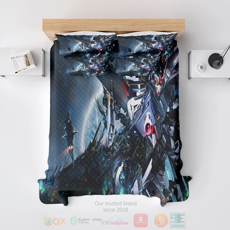 HOT Mobile Suit Gundam Rc-78-2 Gundam Wing Bedroom Bedding Set 3 Mobile Suit Gundam Rc 78 2 Gundam Wing Bedding Set 1 2