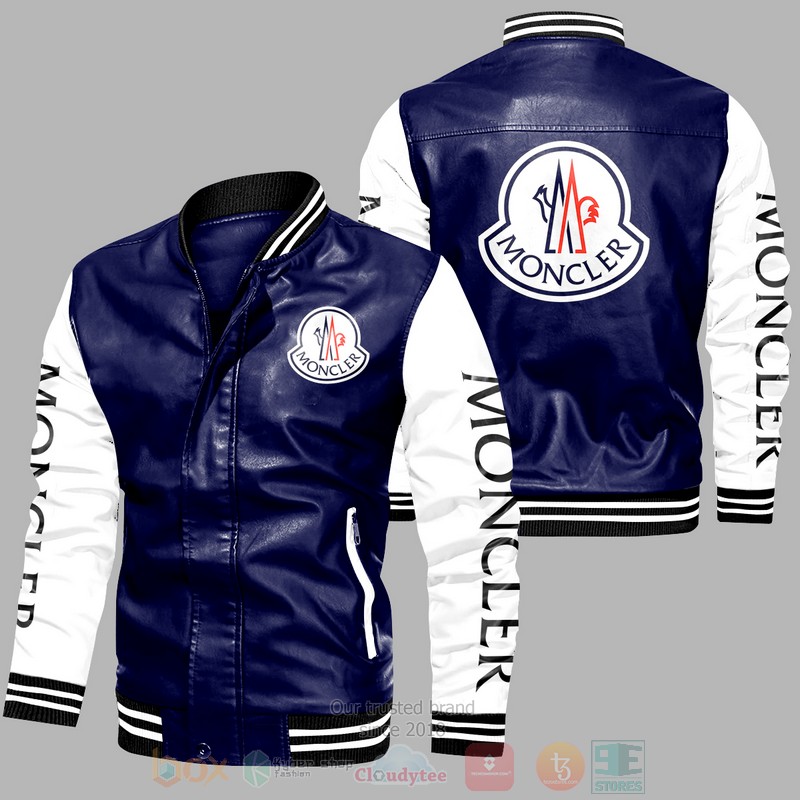 Moncler Leather Bomber Jacket