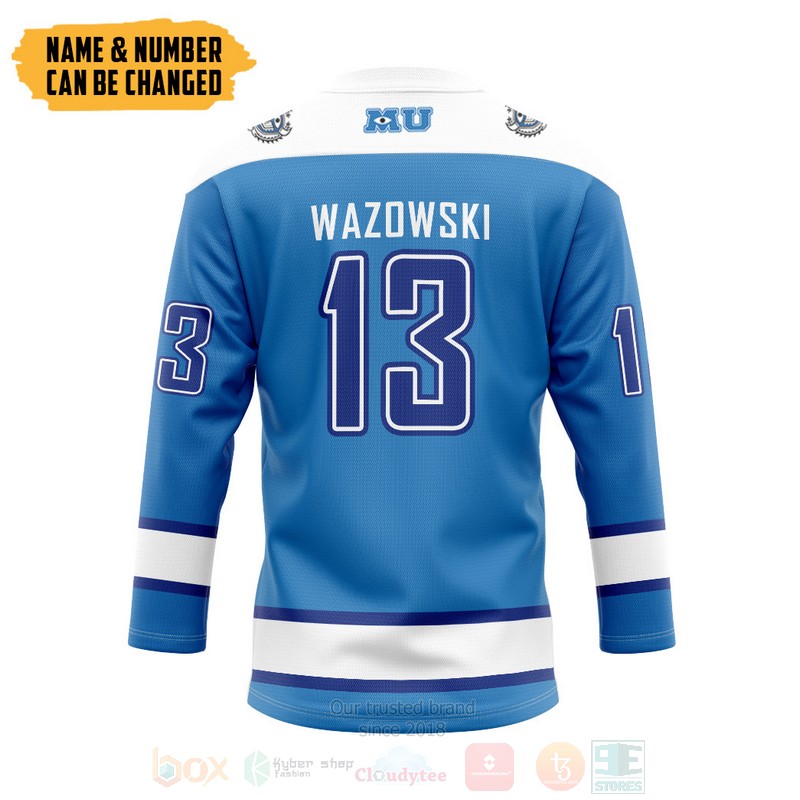 Monsters Uni Blue Personalized Hockey Jersey 1