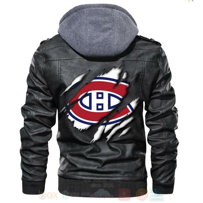 Montreal Canadiens NHL Hockey Sons of Anarchy Blacks Leather Jacket