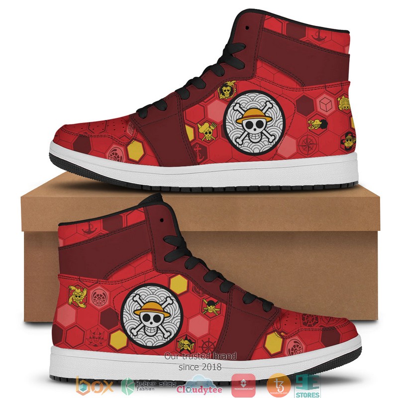 Mugiwara Pirates Air Jordan High Top Sneaker 12 Mugiwara Pirates Air Jordan High Top Sneaker