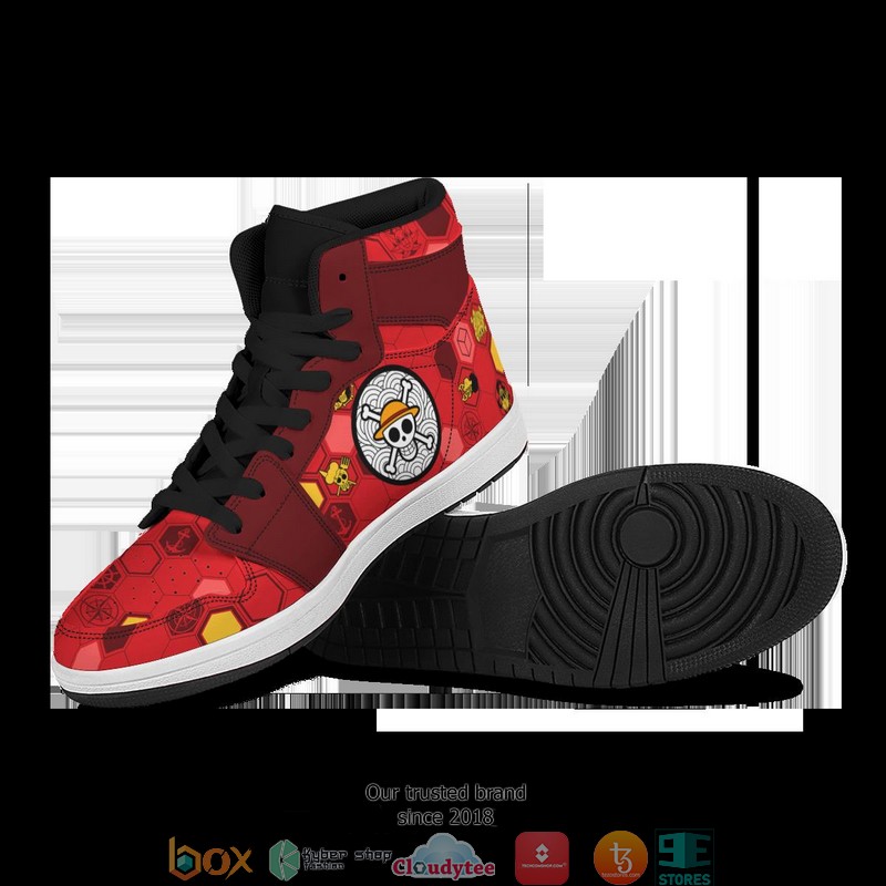 Mugiwara Pirates Air Jordan High Top Sneaker 5 Mugiwara Pirates Air Jordan High Top Sneaker 1 2 3 4