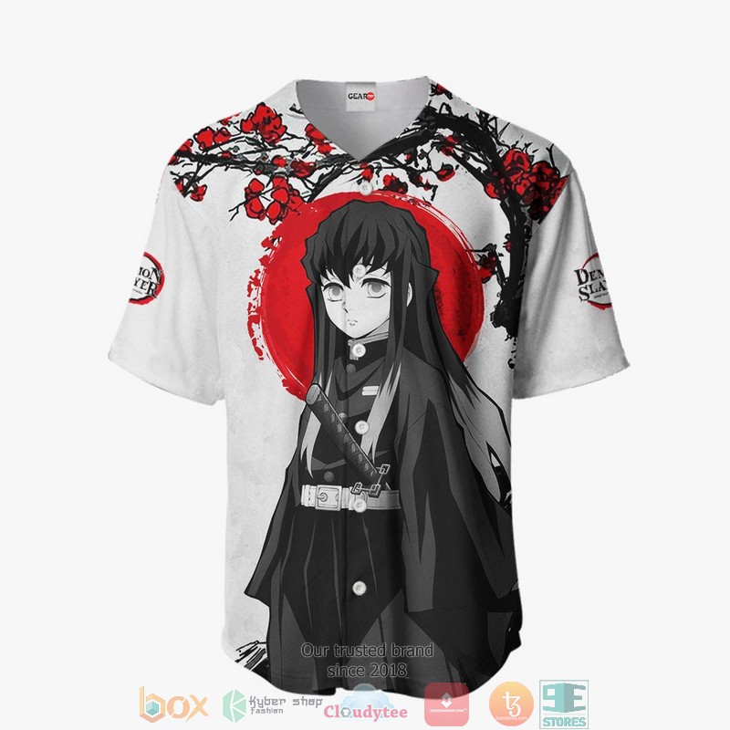 Muichiro Tokito Demon Slayer Baseball Jersey Shirt 2 Muichiro Tokito Demon Slayer Baseball Jersey Shirt 1