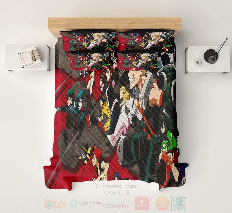 BEST My Hero Academia All Heroes Style MHA Duvet Cover Bed Sets 4 My Hero Academia All Heroes Style MHA Bedding Set 1 2 3
