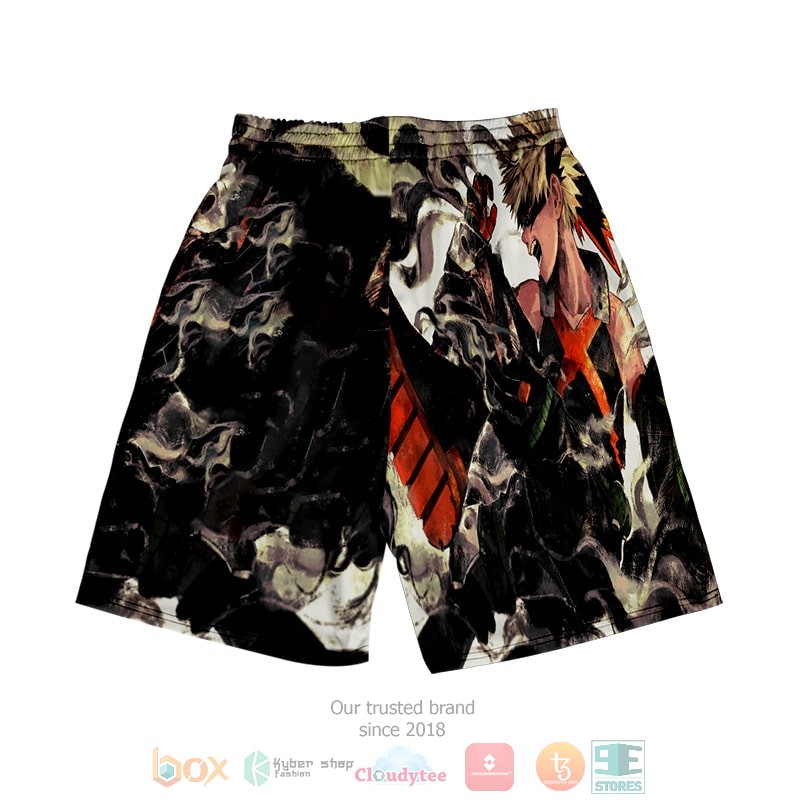 HOT My Hero Academia Bokugo Katsuki BNHA Beach Shorts 1 My Hero Academia Bokugo Katsuki BNHA Shorts