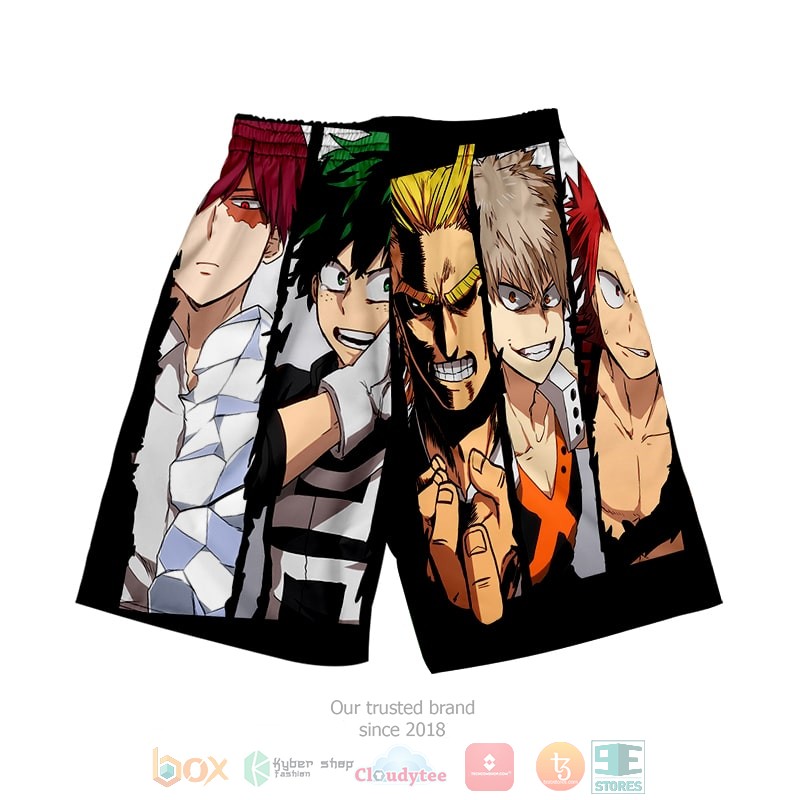 HOT My Hero Academia Hero Power Pack BNHA Beach Shorts 1 My Hero Academia Hero Power Pack BNHA Shorts