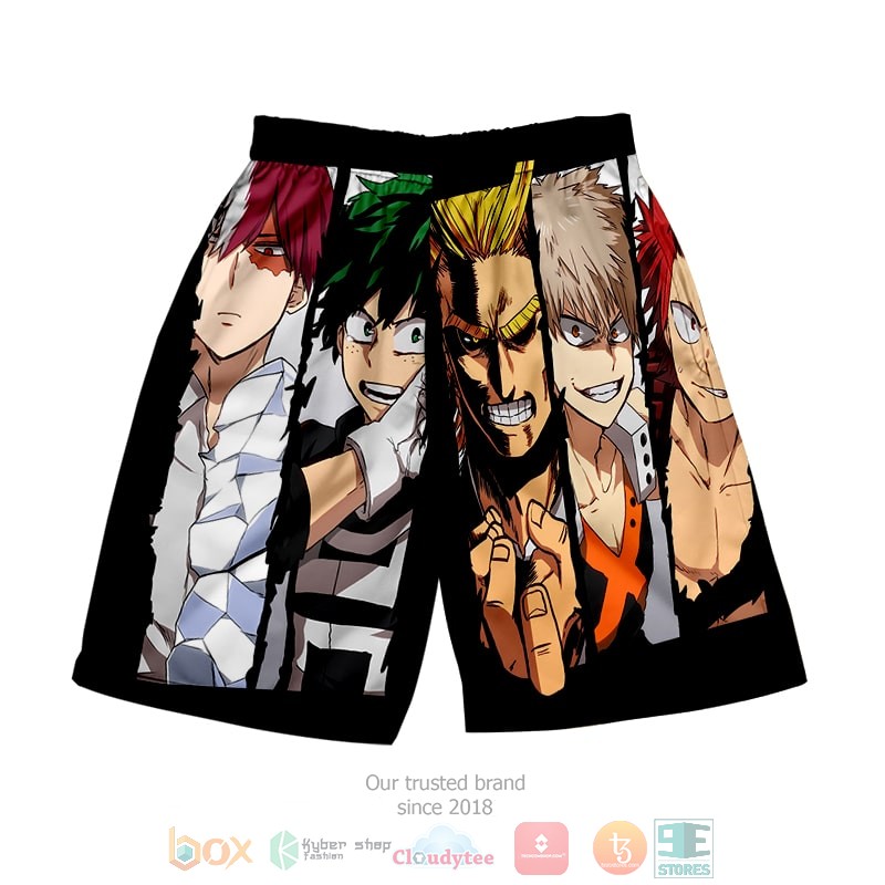 HOT My Hero Academia Hero Power Pack BNHA Beach Shorts 2 My Hero Academia Hero Power Pack BNHA Shorts 1