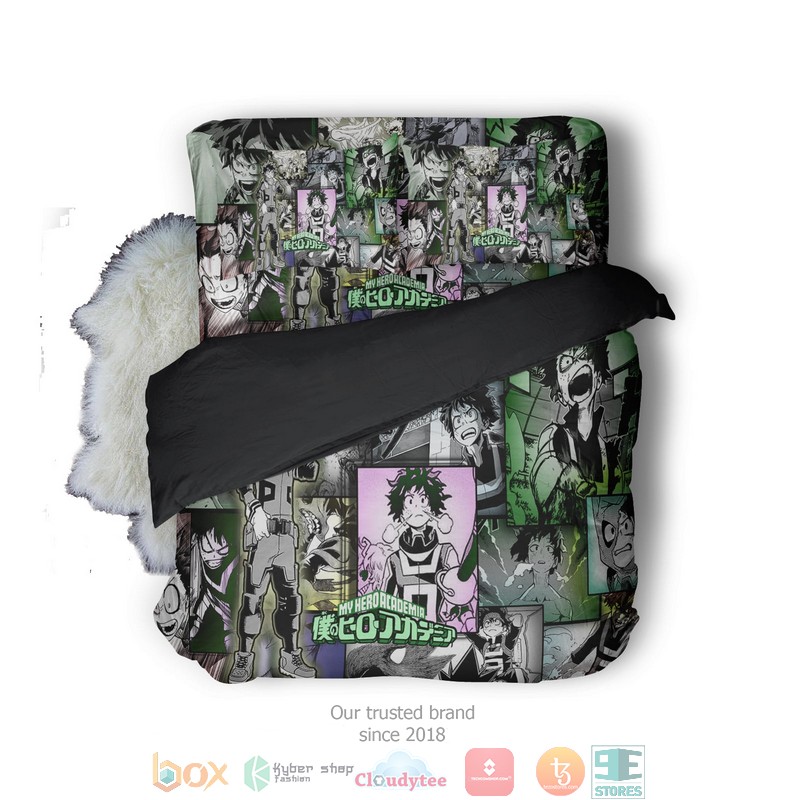 My Hero Academia Manga Style Posters Bedding Set
