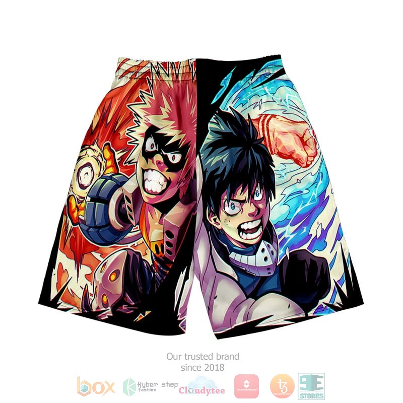 HOT My Hero Academia Midoriya Bokugo Power Up Fusion BNHA Beach Shorts 5 My Hero Academia Midoriya Bokugo Power Up Fusion BNHA Shorts