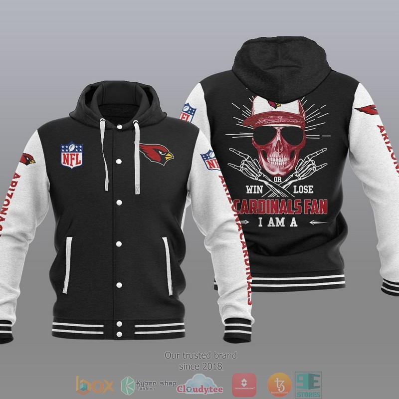 NFL Arizona Cardinals I Am A Cardinals Fan Baseball Hoodie Jacket