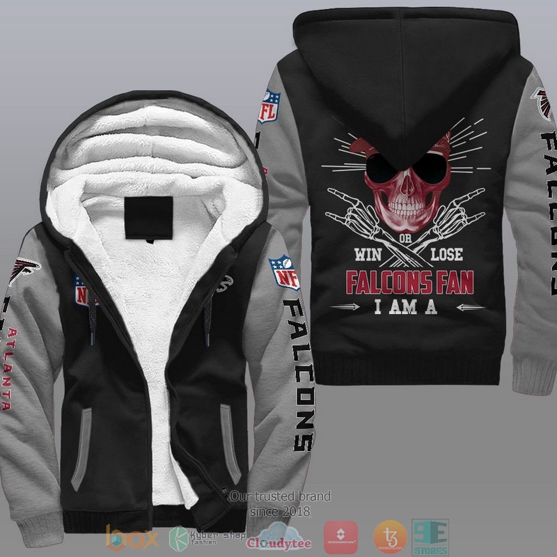 NFL Atlanta Falcons I Am A Falcons Fan Fleece Hoodie 2 NFL Atlanta Falcons I Am A Falcons Fan Fleece Hoodie 1