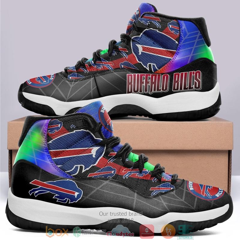 NFL Buffalo Bills multicolor Air Jordan 11 Sneaker Shoes