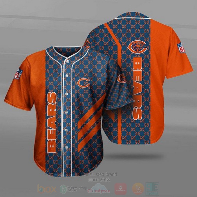 NFL Chicago Bears Baseball Jersey Shirt