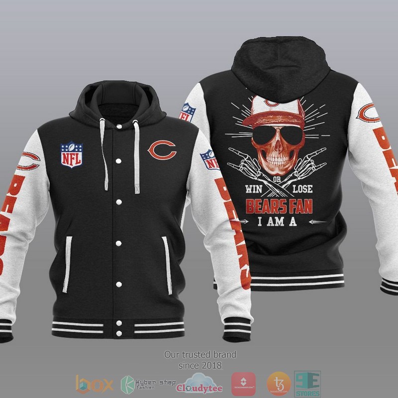 NFL Chicago Bears I Am A Bears Fan Baseball Hoodie Jacket