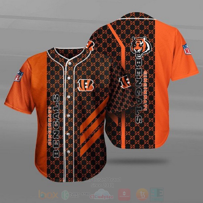 NFL Cincinnati Bengals Baseball Jersey Shirt