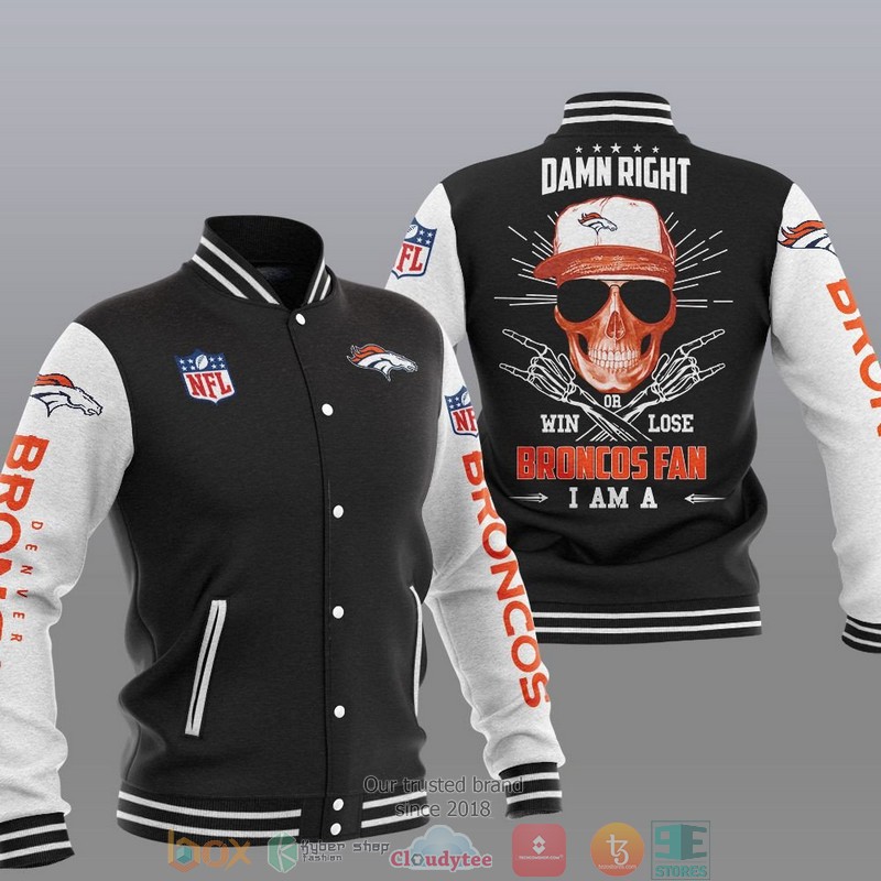 NFL Denver Broncos I Am A Broncos Fan Baseball Jacket