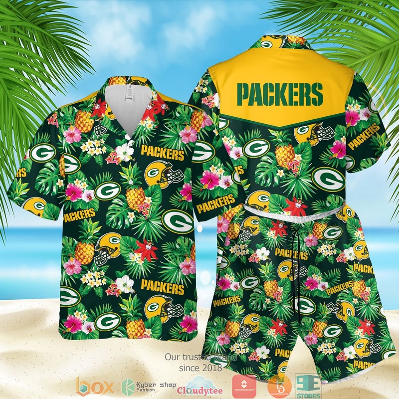 NFL Green Bay Packers Aloha Dark Hawaian Summer Outfit
