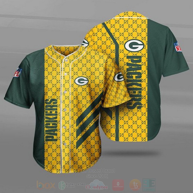 NFL Green Bay Packers Baseball Jersey Shirt
